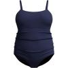 imageSpeedo Womens Swimsuit One Piece Endurance Shirred Tank Moderate CutAdj Peacoat