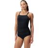 imageSpeedo Womens Swimsuit One Piece Endurance Shirred Tank Moderate CutAdj Speedo Black