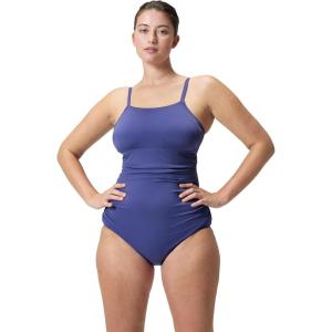 imageSpeedo Womens Swimsuit One Piece Endurance Shirred Tank Moderate CutAdj Hapuna Blue