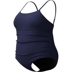 imageSpeedo Womens Swimsuit One Piece Endurance Shirred Tank Moderate CutAdj Peacoat
