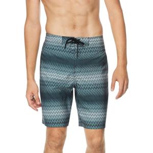 imageSpeedo Mens Swim Trunk Knee Length Boardshort Bondi PrintedZig Zag Anthracite