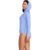 imageSpeedo Womens Uv Swim Shirt Long Sleeve RashguardHooded Curious Blue