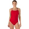 imageSpeedo Womens Solid Endurance Thin Strap SwimsuitRed