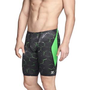 imageSpeedo Mens Caged Out Jammer Endurance SwimsuitEmerging Speedo Green