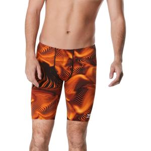 imageSpeedo Mens Caged Out Jammer Endurance SwimsuitFusion Speedo Orange