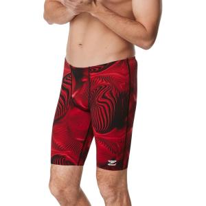 imageSpeedo Mens Caged Out Jammer Endurance SwimsuitFusion Speedo Red