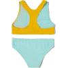 imageSpeedo Girls Swimsuit Two Piece Bikini SetBlock Aqua Splash