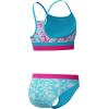imageSpeedo Girls Swimsuit Two Piece Bikini SetPicton Blue Wavy Daisy