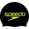 imageSpeedo Swim Cap SiliconeBlack Stacked Logo