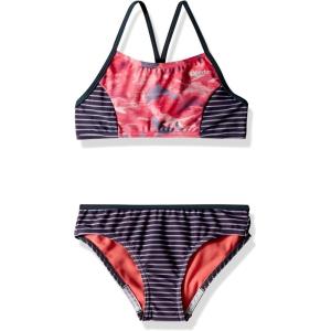 imageSpeedo Girls Swimsuit Two Piece Bikini SetCoral