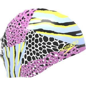 imageSpeedo Swim Cap SiliconePunch Blue Multi Blast