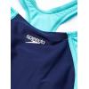 imageSpeedo Girls Swimsuit One Piece Closed RacerbackMesh Sweet Taro
