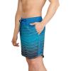 imageSpeedo Mens Essentials 16quot Watershorts Green SwimmersStripe Explorer Aqua Splash