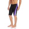 imageSpeedo Mens Standard Swimsuit Jammer Endurance Splice Team ColorsBlackPurple Splice