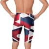 imageSpeedo Mens Swimsuit Jammer Endurance Solid USA AdultTeam RedWhiteBlue