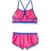 imageSpeedo Girls Swimsuit Two Piece Bikini Boy Short SetDigi Zig Zag Pink
