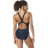 imageSpeedo Womens Swimsuit One Piece Creora Highclo Quantum Splice High Cut SolidHeather Deep Teal