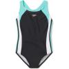 imageSpeedo Girls Swimsuit One Piece Mesh Splice Thick Strap2023 Sea Level