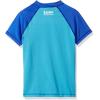 imageSpeedo Girls Uv Swim Shirt Short Sleeve Color Block RashguardDiscontinuedCyan