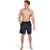 imageSpeedo Mens Swim Trunk Mid Length Redondo PrintedPromotor Anthracite