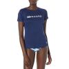 imageSpeedo Womens Guard Uv Swim Shirt Short Sleeve RashguardRash Guard ShirtSpeedo Navy
