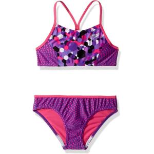imageSpeedo Girls Swimsuit Two Piece Bikini SetSpeedo Purple