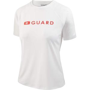 imageSpeedo Womens Guard Uv Swim Shirt Short Sleeve RashguardRash Guard ShirtBright White
