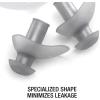 imageSpeedo Unisex Ear Plugs for Swimming Waterproof Reusable TrainingAdult Ergo Silver