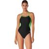 imageSpeedo Womens Swimsuit One Piece Prolt Flyback Solid Adult Team ColorsEco Splice Team Bright Green