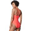 imageSpeedo Womens Swimsuit One Piece VNeck Strappy Back Contemporary CutBittersweet