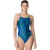 imageSpeedo Womens Swimsuit One Piece Endurance Flyback Solid Adult Team ColorsTeam BlueGreen