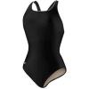 imageSpeedo Womens Swimsuit One Piece Endurance Ultraback Solid Contemporary CutBlackWhite