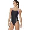 imageSpeedo Womens Swimsuit One Piece Prolt Flyback Solid Adult Team ColorsLavender Purple