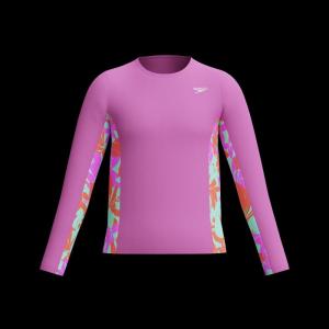 imageSpeedo Girls Uv Swim Shirt Long Sleeve RashguardKaluna Floral