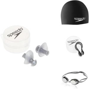 imageSpeedo Unisex Ear Plugs for Swimming Waterproof Reusable TrainingAdult Ergo Silver Bundle 2