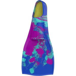 imageSpeedo UnisexAdult Swim Training Fins Rubber Long BladeCobalt PopDivaArctic Glass