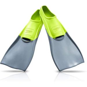 imageSpeedo UnisexAdult Swim Training Fins Rubber Long BladeYellowGrey SIOC