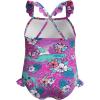 imageSpeedo BabyGirls Swimsuit Infant to Big Kid UPF 50 Learn to SwimFrill 1pc Neon VioletSplash Bash