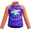 imageSpeedo BabyGirls Swimsuit Infant to Big Kid UPF 50 Learn to SwimLS Top Indigo Glow