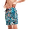 imageSpeedo Boys Swim Trunk Mid Length Redondo PrintedDark PetrolAquariumNectarineWhite