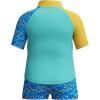 imageSpeedo Boys Swimsuit Infant to Big Kid UPF 50 Learn to SwimSS Set Arctic Glass