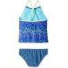 imageSpeedo Girls Swimsuit Two Piece Tankini Thin StrapBlue Harmony