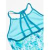 imageSpeedo Girls Swimsuit Two Piece Tankini Thin StrapCapri Breeze Strappy