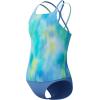 imageSpeedo Girls Swimsuit Two Piece Tankini Thin StrapChilly Dye Periwinkle Blue