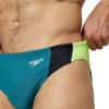 imageSpeedo Mens Swimsuit Brief Eco Flex 2 Outseam BeachstarVertical Swell Green