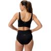 imageSpeedo Womens Swimsuit Bikini Top Essentials with Removable Cups Soft FabricSquare Anthracite
