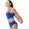 imageSpeedo Womens Swimsuit Bikini Top Essentials with Removable Cups Soft FabricSquare Deep Sapphire