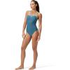 imageSpeedo Womens Swimsuit One Piece Closed Back Thin Strap HydrobraHeather Dark Teal