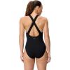 imageSpeedo Womens Swimsuit One Piece Essentials with Removable Cups Soft FabricScoop Anthracite