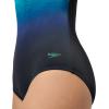 imageSpeedo Womens Swimsuit One Piece Powerflex Ultraback SolidPalm Ombre Arctic Glass